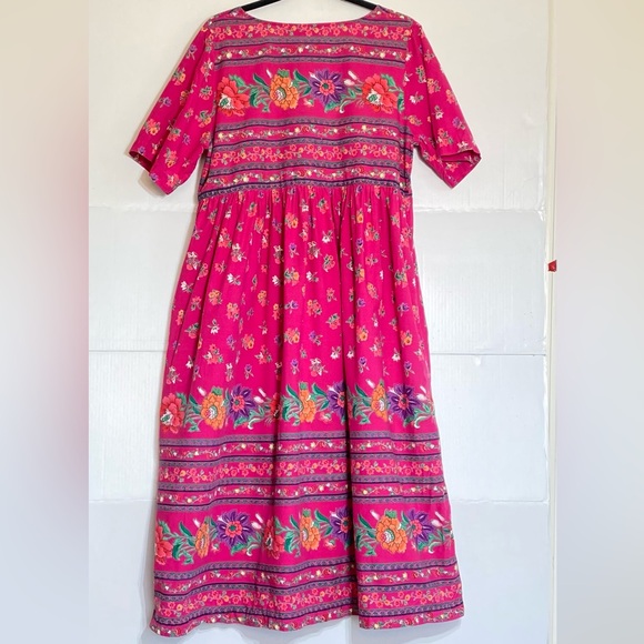 Chance encounter size medium, pink flower vintage button down - Picture 3 of 5